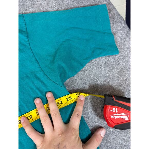 VINTAGE American Fishing Shirt Mens XL Blue Graphic Short Sleeve Tee Streetwear - Picture 2 of 6